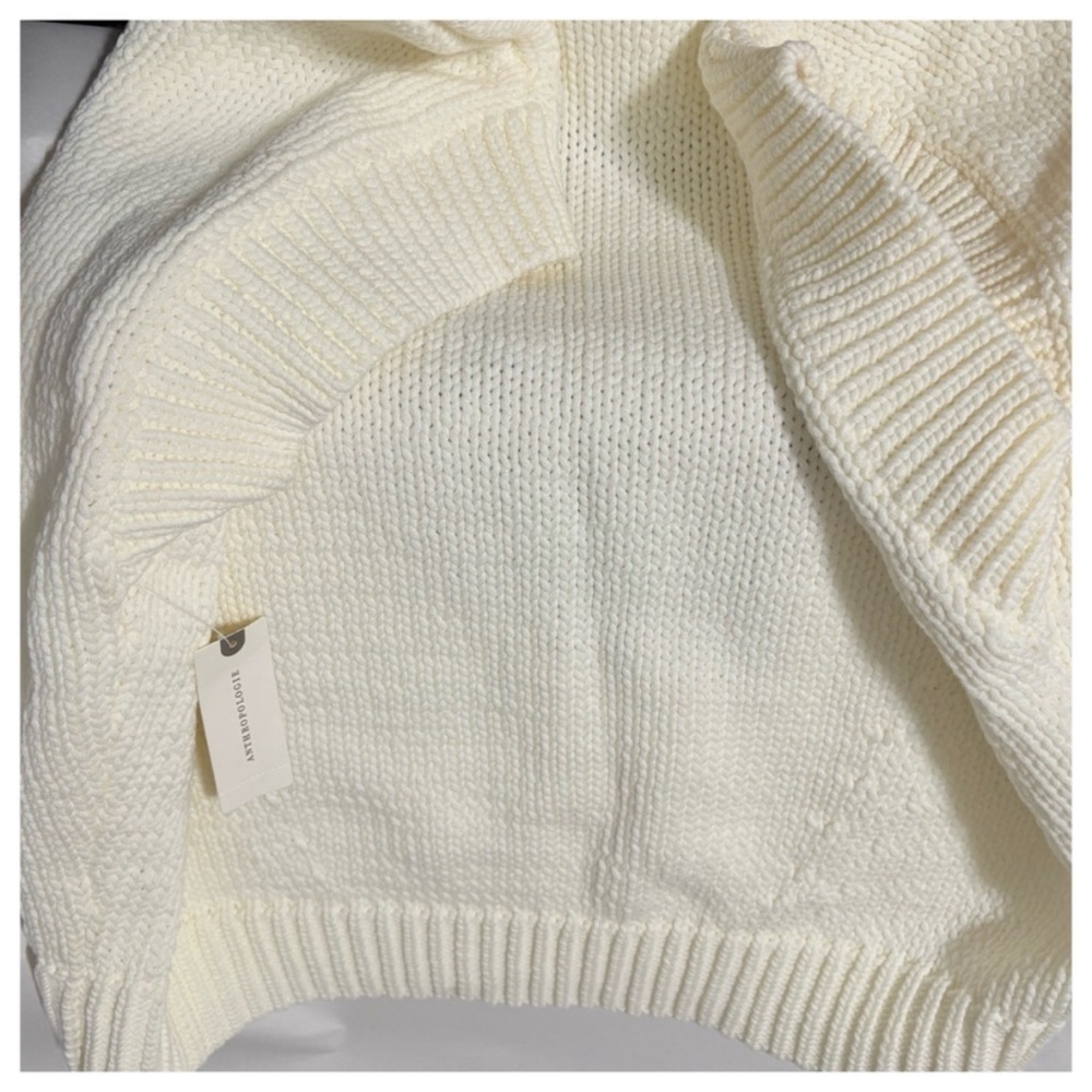 NWT Anthropologie Maeve The Pippa Crew-Neck Strawberry Sweater Cap-Sleeve XL - Picture 10 of 14